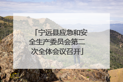 宁远县应急和安全生产委员会第二次全体会议召开