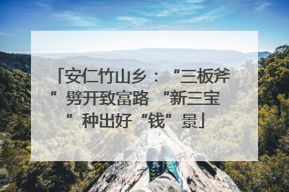 安仁竹山乡：“三板斧”劈开致富路 “新三宝”种出好“钱”景