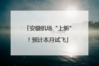 安徽机场“上新”！预计本月试飞