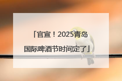 官宣！2025青岛国际啤酒节时间定了