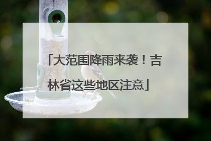 大范围降雨来袭！吉林省这些地区注意