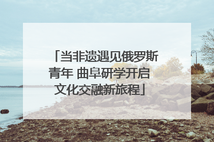 当非遗遇见俄罗斯青年 曲阜研学开启文化交融新旅程