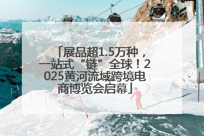 展品超1.5万种，一站式“链”全球！2025黄河流域跨境电商博览会启幕