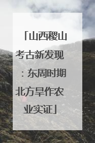 山西稷山考古新发现：东周时期北方旱作农业实证