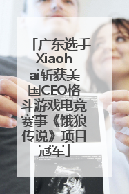 广东选手Xiaohai斩获美国CEO格斗游戏电竞赛事《饿狼传说》项目冠军