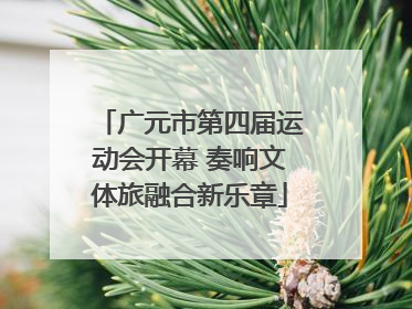 广元市第四届运动会开幕 奏响文体旅融合新乐章