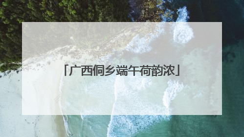 广西侗乡端午荷韵浓