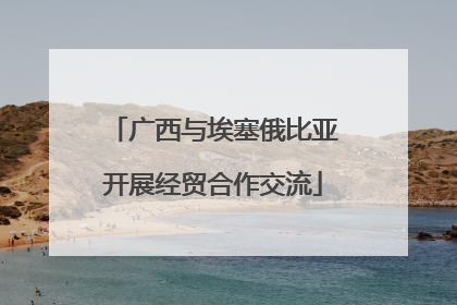 广西与埃塞俄比亚开展经贸合作交流