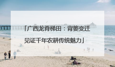 广西龙脊梯田：背篓变迁见证千年农耕传统魅力