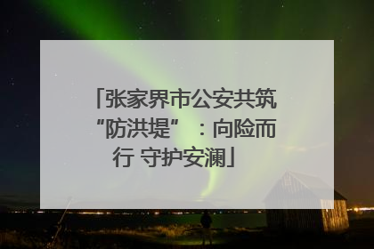张家界市公安共筑“防洪堤”：向险而行 守护安澜