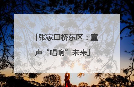 张家口桥东区：童声“唱响”未来