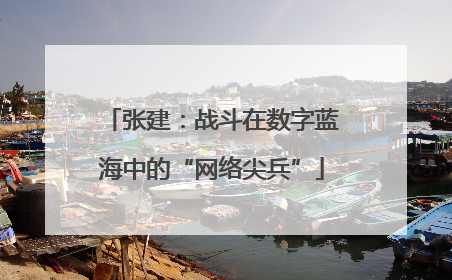 张建：战斗在数字蓝海中的“网络尖兵”