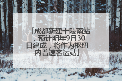 成都新建十陵南站，预计明年9月30日建成，将作为枢纽内普速客运站