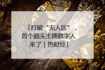 打破“无人区”，首个超头主播数字人来了｜热财经