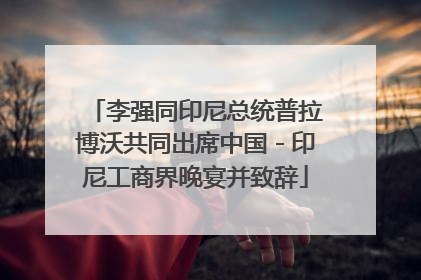 李强同印尼总统普拉博沃共同出席中国－印尼工商界晚宴并致辞