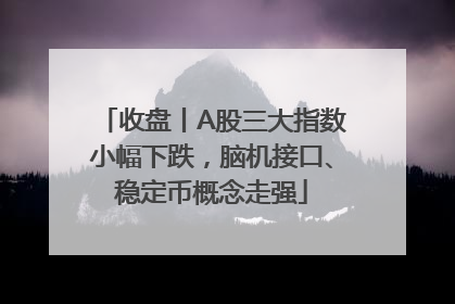 收盘丨A股三大指数小幅下跌，脑机接口、稳定币概念走强
