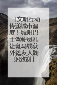 文明互动传递城市温度！城阳巴士驾驶员礼让斑马线获外籍友人鞠躬致谢