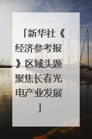 新华社《经济参考报》区域头题聚焦长春光电产业发展