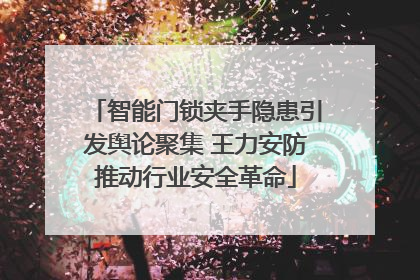 智能门锁夹手隐患引发舆论聚集 王力安防推动行业安全革命