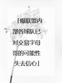 曝联盟内部各球队已对交易字母哥的可能性失去信心