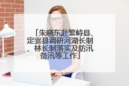 朱晓东赴繁峙县、定襄县调研河湖长制、林长制落实及防汛备汛等工作