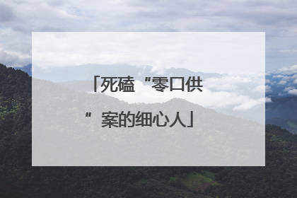 死磕“零口供”案的细心人
