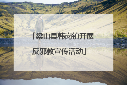 梁山县韩岗镇开展反邪教宣传活动