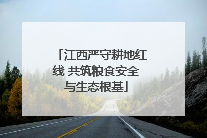 江西严守耕地红线 共筑粮食安全与生态根基
