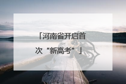 河南省开启首次“新高考”
