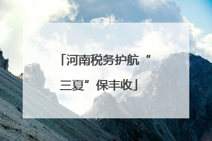 河南税务护航“三夏”保丰收
