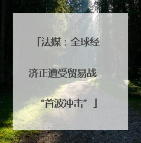 法媒：全球经济正遭受贸易战“首波冲击”