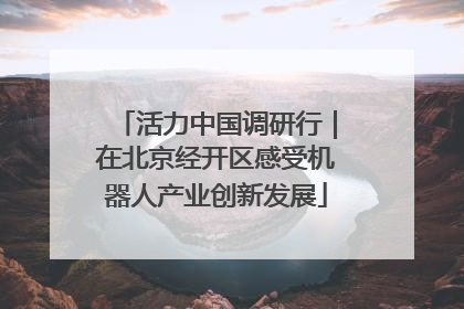 活力中国调研行｜在北京经开区感受机器人产业创新发展