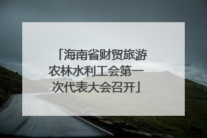 海南省财贸旅游农林水利工会第一次代表大会召开