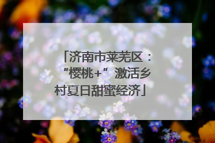 济南市莱芜区：“樱桃+”激活乡村夏日甜蜜经济