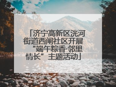 济宁高新区洸河街道西闸社区开展“端午粽香·邻里情长”主题活动