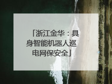 浙江金华：具身智能机器人巡电网保安全