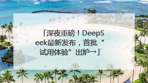 深夜重磅！DeepSeek最新发布，首批“试用体验”出炉→
