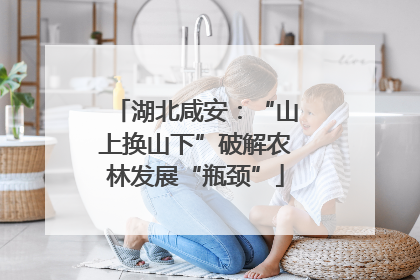 湖北咸安：“山上换山下”破解农林发展“瓶颈”