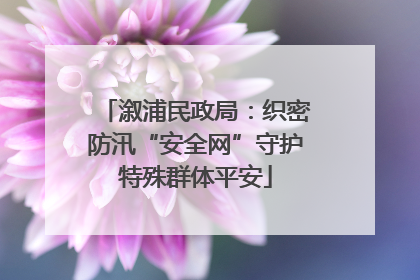 溆浦民政局：织密防汛“安全网”守护特殊群体平安