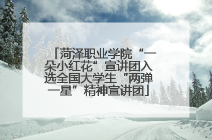菏泽职业学院“一朵小红花”宣讲团入选全国大学生“两弹一星”精神宣讲团
