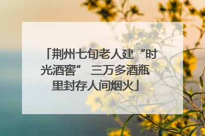 荆州七旬老人建“时光酒窖” 三万多酒瓶里封存人间烟火