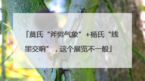 莫氏“斧劈气象”+杨氏“线墨交响”，这个展览不一般