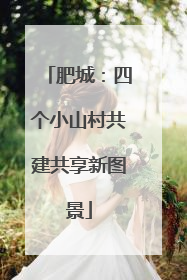 肥城：四个小山村共建共享新图景