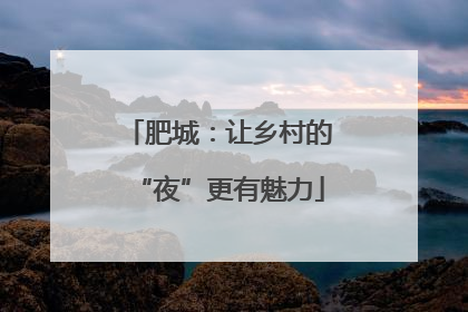 肥城：让乡村的“夜”更有魅力