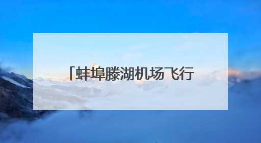 蚌埠滕湖机场飞行区预验收顺利完成
