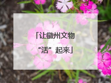 让徽州文物“活”起来
