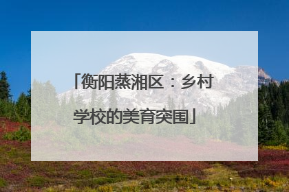 衡阳蒸湘区：乡村学校的美育突围