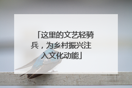 这里的文艺轻骑兵，为乡村振兴注入文化动能