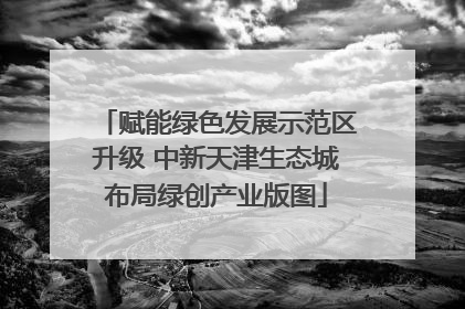 赋能绿色发展示范区升级 中新天津生态城布局绿创产业版图