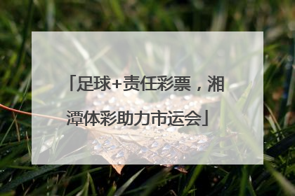 足球+责任彩票，湘潭体彩助力市运会
